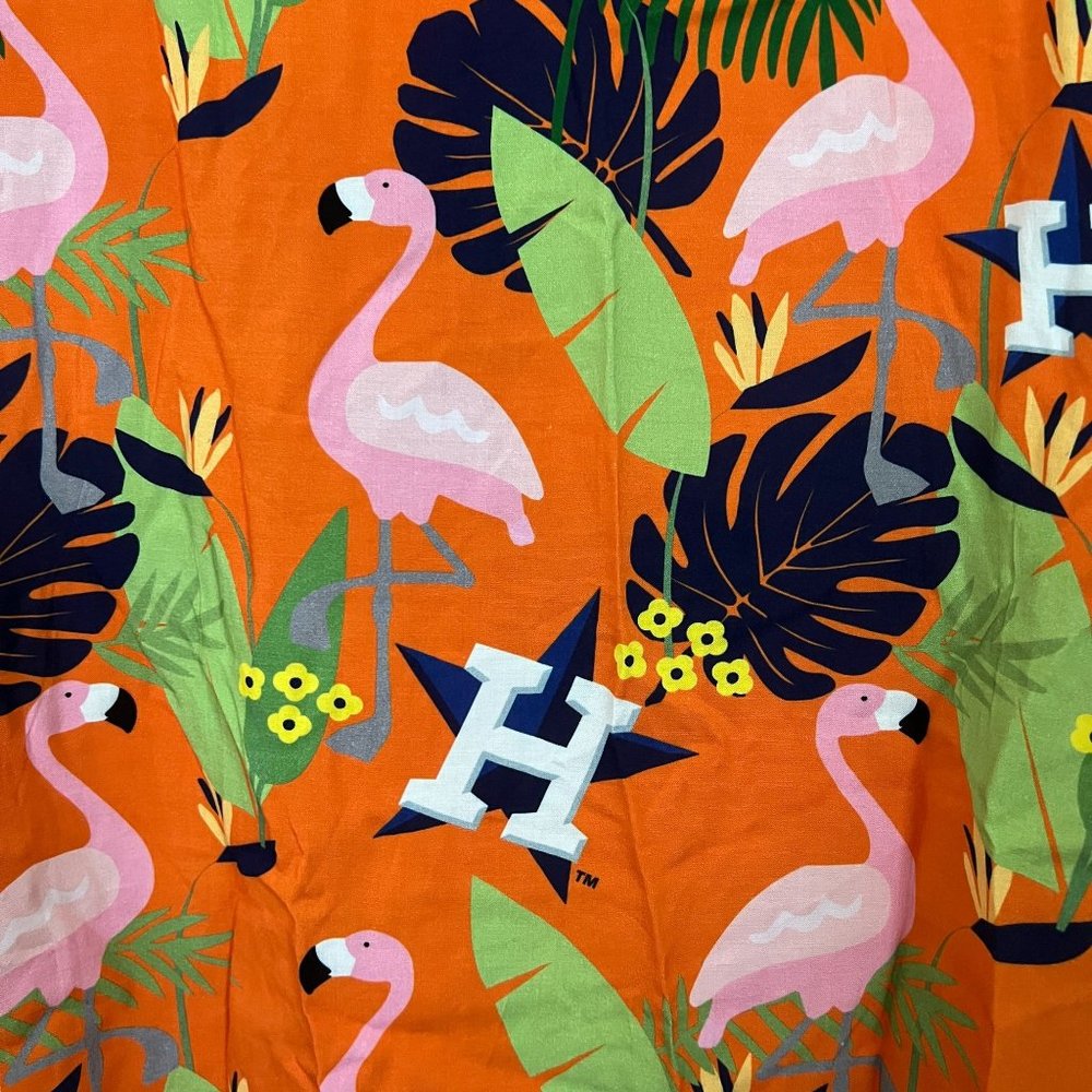 NWT MLB Genuine Merchandise Houston Astros Floral Button Up Shirt Medium… - Picture 12 of 12